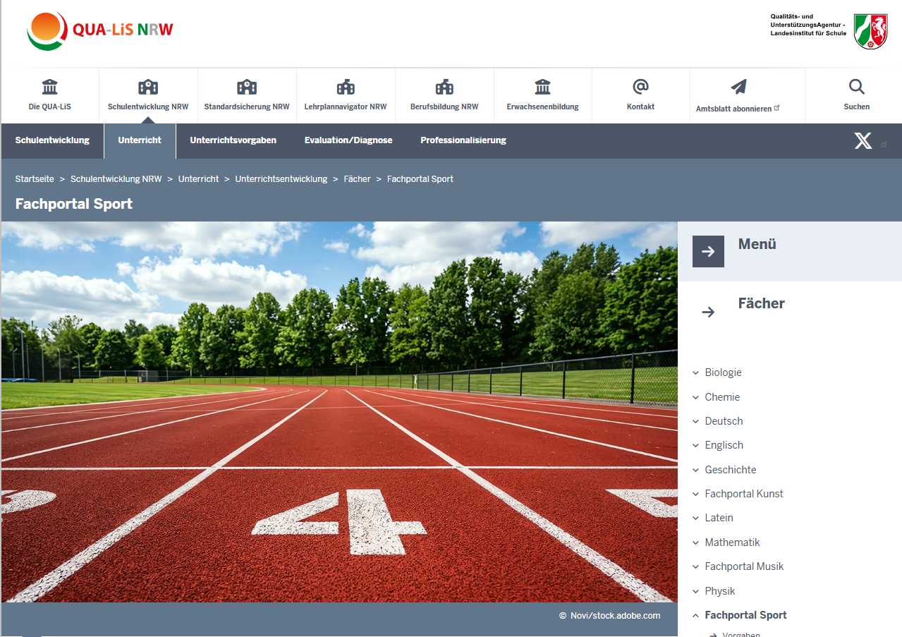 Neues Fachportal Sport NRW